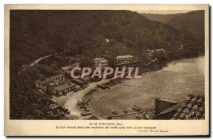 Old Postcard Ile De Port Cros Natural Port