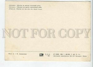 465563 USSR 1969 year Belarus KHATYN Memorial Graves postcard