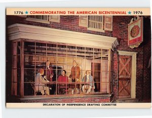 Postcard Declaration Of Independence Drafting Committee Pennsylvania USA