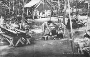 Girl Souts Camp Troop Unit, Rockwood, Bethesda, Maryland c1940s Vintage Postcard
