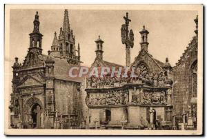 Old Postcard Guimilau La Douce France (Finistere) The Calvary and the Church ...