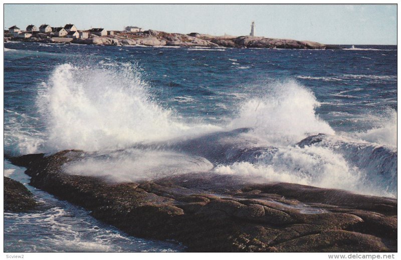 Peggy's Cove LIGHTHOUSE , Nova Scotia , Canada , 50-60s #1