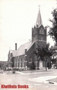 Postcard RPPC St Michaels Catholic Church Fairbury Nebraska