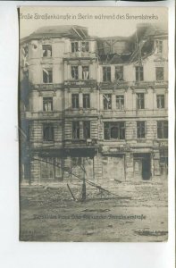 461211 1918 Revolution Germany Berlin Destroyed house corner shelled artillery