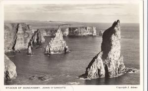 Caithness; Stacks Of Dunscansby, John O' Groats RP PPC, Unposted, c 1950s