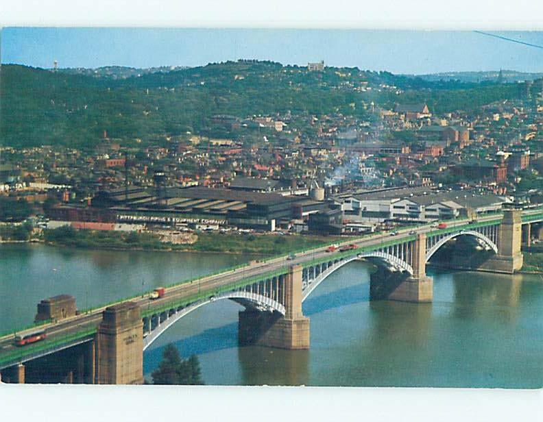 Unused Pre-1980 BRIDGE SCENE Pittsburgh Pennsylvania PA H7841