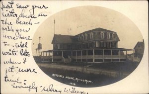 Minot Scituate MA Mitchell House c1905 Real Photo Postcard