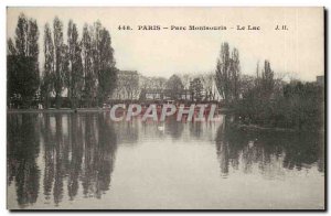 Paris (14) - The Montsouris- Park The Lake Post Card Old Swan