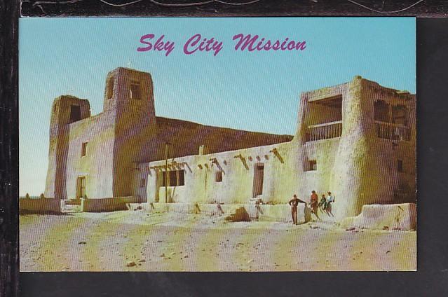 Sky City Mission,Acoma Pueblo,NM Postcard 