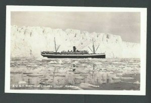 Ca 1915 RPPC SS Aleutian #572 Canal Zone Then To Alaska Passenger Ship Mint