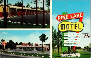 Pine Lake Motel Montgomery AL Postcard PC63