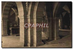 Old Postcard Maredsous Abbey Church Crypt sour choir monks