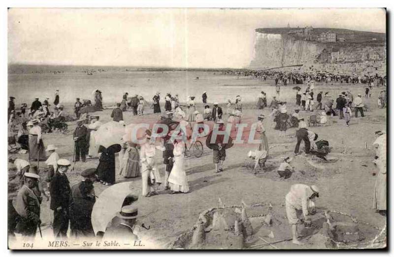 Old Postcard On Sand Seas