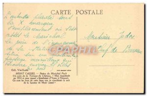 Old Postcard Mont Cassel Statue Of Marechal Foch Army