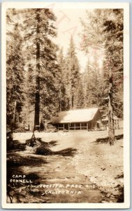 c1930s Calaveras, CA SHARP RPPC Camp Connell Resort Ebbetts Pass Photo Ford A186