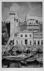 Bahia Brazil Elevador Lacerda Real Photo Antique Non Postcard Back J75820