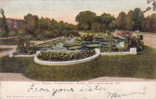 Lily Pond Fairmount Park Philadelphia Pennsylvania 1908