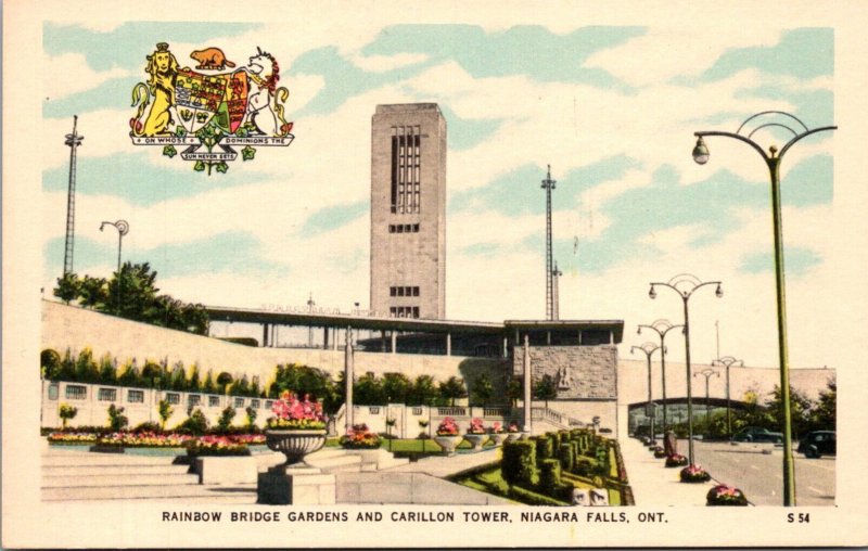 Canada Niagara Falls Rainbow Bridge Gardens and Carillon Tower