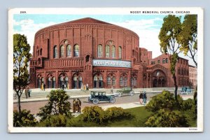 Moody Memorial Church Chciago Illinois IL 1929 WB Postcard Q1