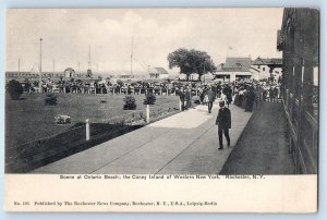 Rochester New York NY Postcard Scene At Ontario Beach The Coney Island c1905's