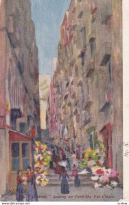 Naples, The Gridone Leading Up From the Via Chiaia, PU-1906; TUCK 7372