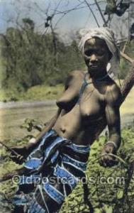 African Nude Nudes Postcard Post Card  
