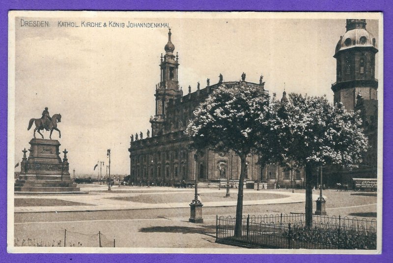 Dresden Cathedral Germany Church Katholische Hofkirche Johann-Denkmal