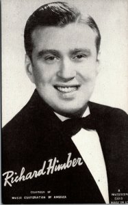 Vtg 1940s Richard Himber Mutoscope Card Orchestra Bandleader Postcard