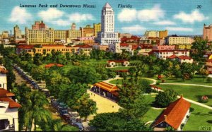 Florida Miami Lummus Park and Downtown 1950
