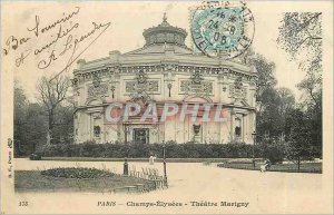 Old Postcard Champs Elysees Paris Th��tre Marigny