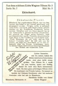 Ekkehard Escapes from Dungeon, Ekkehard, Echte Wagner German Trade Card *VT31Q