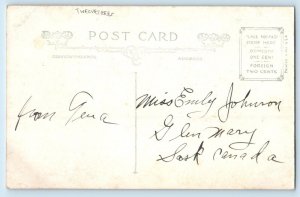 Valentine Child Boy With Flowers Twelvetrees Saskatchewan Canada Postcard