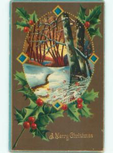 Divided-Back CHRISTMAS SCENE Great Postcard AA0392