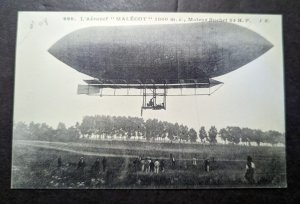 Mint France Aviation RPPC Postcard Zeppelin Malecot Aircraft Airship