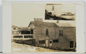 Juniata Co RPPC Thompsontown C.D. Markel Variety Store Pennsylvania Postcard M8