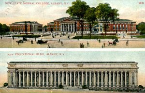 NY - Albany. New State Normal College, New Educational Building  (crease)