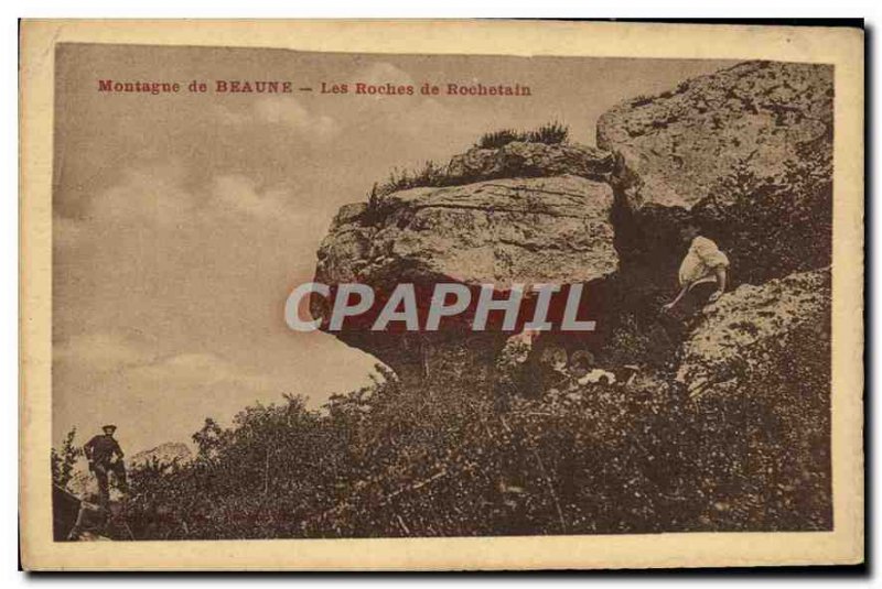 Old Mountain Postcard Beaune Les Roches Rochetain