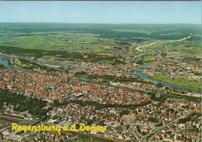 Germany Postcard - Aerial View of Regensburg a.d.Donau, Bavaria RR13370