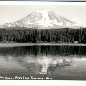 c1940s Skamania County, WA RPPC Mt. Adams from Lake Takhlakh Ellis Photo PC A164