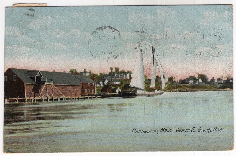 Thomaston, Maine, View on St. George River