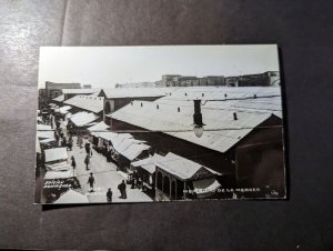 Mint Mexico PPC Postcard Street View Merced Market Mexico City