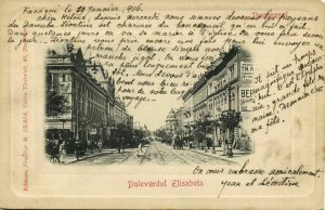 romania, BUCHAREST BUCURESTI, Bulevardul Elisabeta (1906) Postcard 