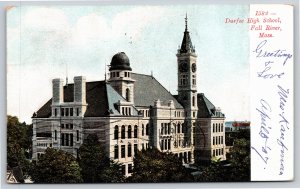 Fall River Massachusetts~Air View Durfee High School~Vintage Postcard