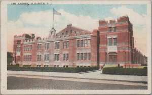 Postcard The Armory Elizabeth NJ 1923