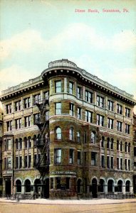 Scranton, Pennsylvania - A view of the Dime Bank - c1909