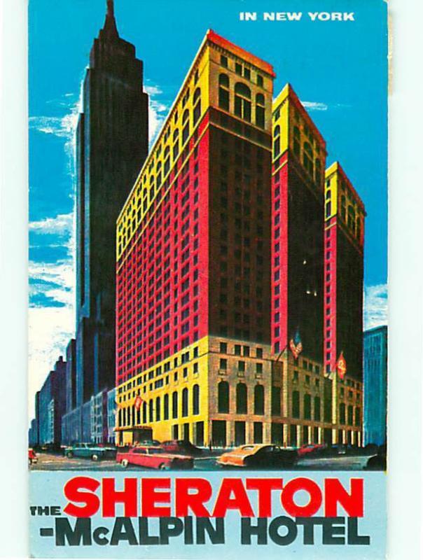 Sheraton McAlpin Hotel Broadway 34th Street Penn Station Times   Postcard # 7837