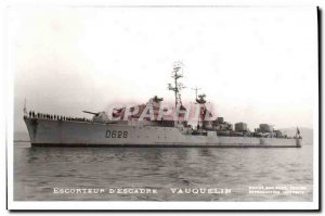 Old Postcard Boat Escort D & # 39Escadre Vauquelin