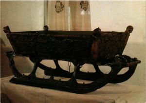 CPM AK Carved sleigh from Oseberg NORWAY (829382)