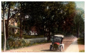 Connecticut South Coventry Main street , Antique car