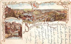 B93958 souvenier de luxembourg litho